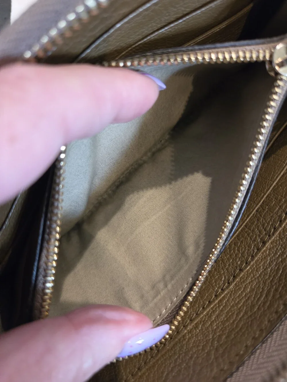 100% Authentic Chloe Lily Leather Zip-Around Wallet